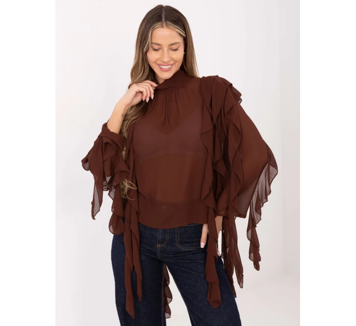 Blúzka PM BZ J1005.25 hnedá Blúzka PM BZ J1005.25 hnedá