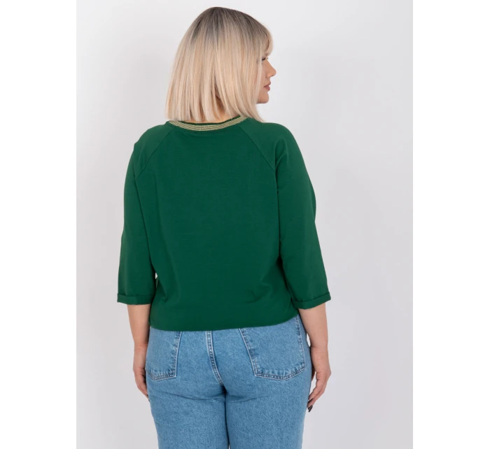 Bluzka RV BZ model 21314332 ciemny zielony - FPrice
