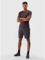 Pánské sportovní rychleschnoucí šortky 4F - antracitové