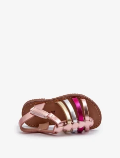 Detské sandále Gladiator so zapínaním na suchý zips, pestrofarebné Radovia