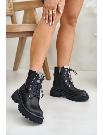 Šnurovací vyšší model 201908 Krok v štýle