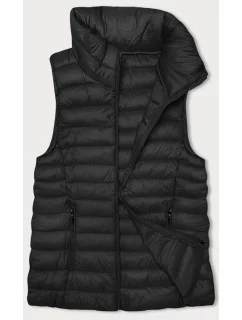 Černá dámská prošívaná vesta se stojáčkem model 20828089 - J.STYLE