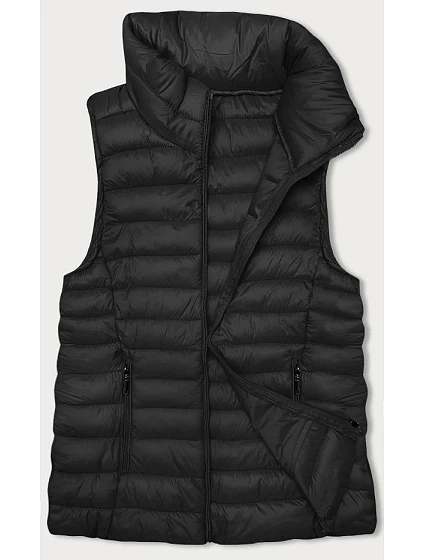 Dámske prešívané tričko bez rukávov so stojačikom J style čierne (16M9158-392) Dámske prešívané tričko bez rukávov so stojačikom J style čierne (16M9158-392)