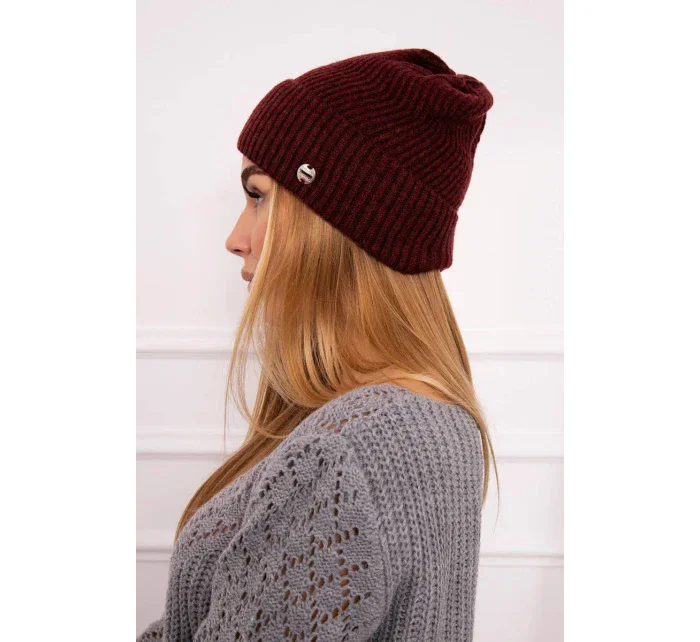Tenká čiapka Oliwia K252 bordó Tenká čiapka Oliwia K252 bordó