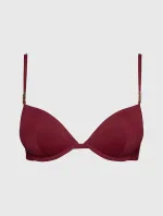 Dámska plavková podprsenka bikini KW0KW02278 XN0 bordová - Calvin Klein