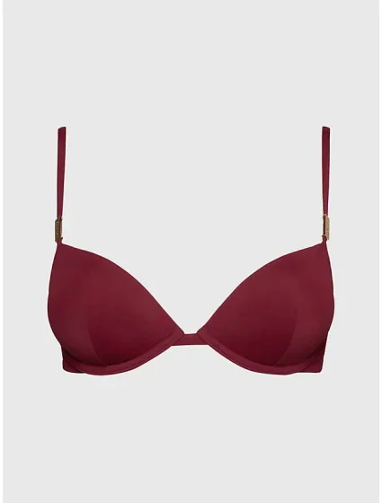Dámská plavková podprsenka bikini bordó model 18354427 - Calvin Klein Dámská plavková podprsenka bikini bordó model 18354427 - Calvin Klein