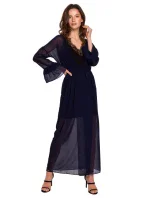 Dámské šifonové šaty se  Černá  model 18778242 - Makover