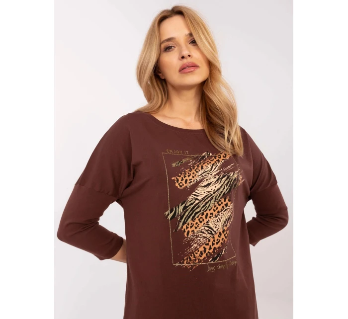 Dámska blúzka CLM BZ 0052.37 Brown - Calimera Dámska blúzka CLM BZ 0052.37 Brown - Calimera