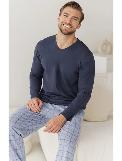 Pyžamo Taro 3670 Dorian, s dlhými rukávmi, veľkosti 5XL–6XL, Z26 Pyžamo Taro 3670 Dorian, s dlhými rukávmi, veľkosti 5XL–6XL, Z26