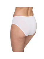 Dámske nohavičky s vysokým strihom 2 ks NUR DIE COTTON MIDISLIP 2x - NUR DIE - biela