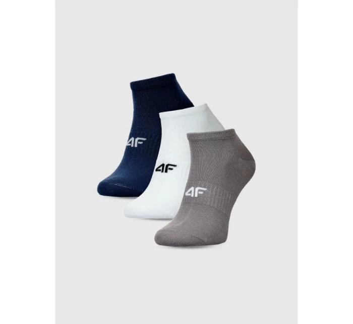 Pánske členkové ponožky (SET 3) 4F 4FWMM00USOCM442-95S
