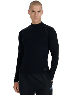 Pánske tričko s dlhým rukávom 4F M417 deep black 4FWAW25TFLOM417 20S pánske
