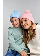 Kid WindS Dětská pletená čepice s bambulí light blue model 22456281 - Atlantis Headwear