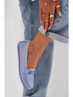 Ploché Kožené Mokasiny S Ozdobou model 21686056 Modré - S.Barski