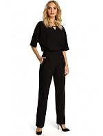 M334 Kombinéza s kimonovými rukávmi - čierna