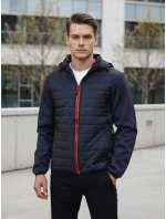 Kurtka męska przejściowa pikowana granatowa model 22007529 - FashionStreet
