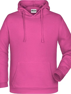 JN 796 Pánská mikina s kapucí model 22437686 pink - Daiber