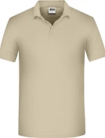 Daiber JN 874 Pánske pracovné polo z bio piqué 02.0874 stone