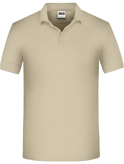 Daiber JN 874 Pánske pracovné polo z bio piqué 02.0874 stone