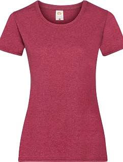 Fruit of the Loom Lady-Fit Valueweight T Dámske tričko 16.1372 vintage heather red