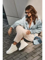 Kožené Tenisky Na Zip Big Star Bílé model 21634187 - Big Star Shoes Kožené Tenisky Na Zip Big Star Bílé model 21634187 - Big Star Shoes