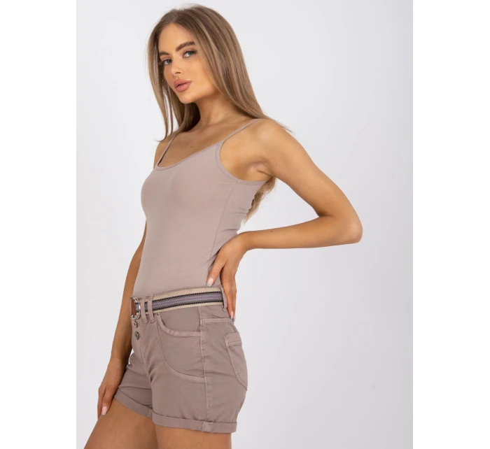 Šortky model 17273032 světle hnědé - FPrice