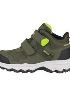 Trollkids Kids Kjerag Hiker Outdoorová turistická obuv nepremokavá zelená (577-347)