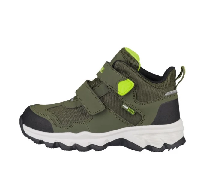 Trollkids Kids Kjerag Hiker Outdoorová turistická obuv nepremokavá zelená (577-347)