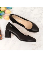 Černé lodičky W s ozdobným model 20709526 - SERGIO LEONE Černé lodičky W s ozdobným model 20709526 - SERGIO LEONE