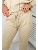 Svetr set Mikina + Kalhoty tmavě béžová Svetr set Mikina + Kalhoty tmavě béžová