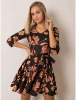 Šaty LK SK 508307 3.75P čierna a béžová