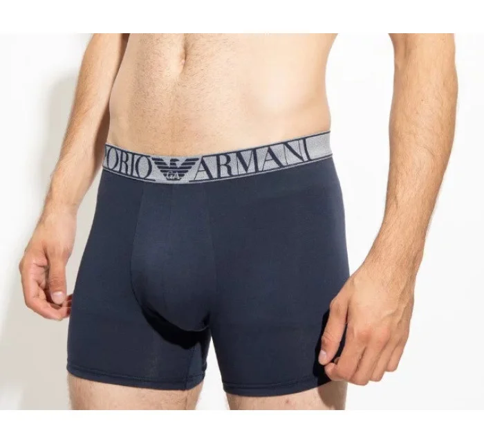 Pánske boxerky 2 pack 111912 2F720 61735 tm.modrá/vínová - Emporio Armani Pánske boxerky 2 pack 111912 2F720 61735 tm.modrá/vínová - Emporio Armani