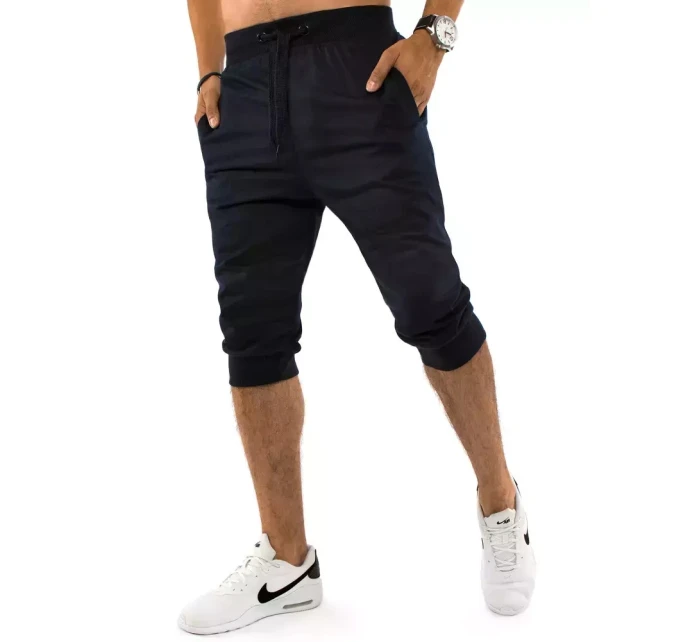 FashionStreet pánske tmavomodré teplákové šortky SX1536