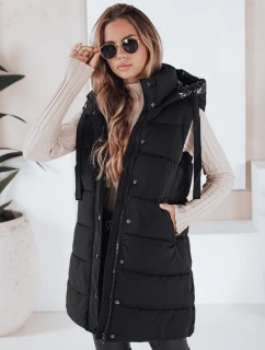 Dámska prešívaná vesta TOLIS čierna FashionStreet TY3297