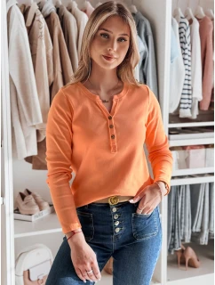 Dámské tričko s dlouhým rukávem orange Dstreet model 21985680 - FashionStreet