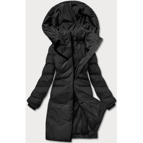 Ľahká čierna dámska zimná bunda (5M735-392)