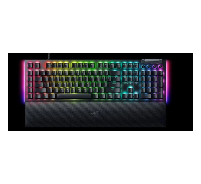 Mechanická herná klávesnica Razer BlackWidow V4 X, žlté spínače, americké rozloženie, drôtová, čierna Razer