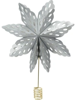 VIANOČNÝ STROMČEK HVIEZDA TIP 30CM STRIEBORNÝ PAPIER