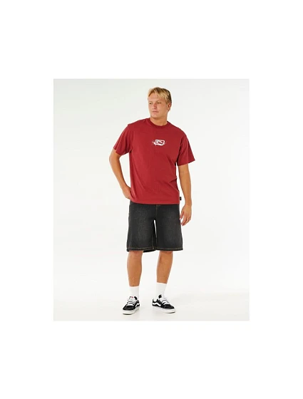 Koszulka męska Vision Spray Tee czerwona model 22245191 - Rip Curl Koszulka męska Vision Spray Tee czerwona model 22245191 - Rip Curl