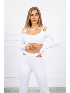 Sada s blúzkou top biela