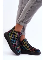 Buty Sportowe Na Platformie Dżety GOE MM2N4009 Czarne