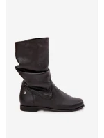 Dámské kožené kozačky Maciejka 05057-20 černé