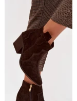 Kožené kožené boty Z model 22035877 - Zazoo Kožené kožené boty Z model 22035877 - Zazoo