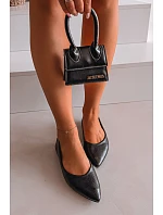 Černé baleríny z eko kůže model 22091924 - Boto