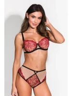 Nohavičky Allure 19190 červené a béžové - Mediolano