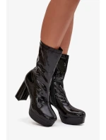 Topánky na podpätku model 219264 Krok vo veľkom štýle