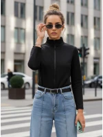 Dámská mikina na zip se stojáčkem černá Dstreet model 21996346 - FashionStreet