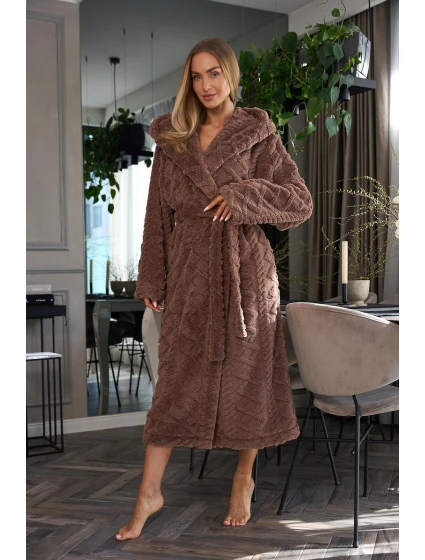 Dlouhý dámský župan 2402 model 20504586 S2XL - L&L