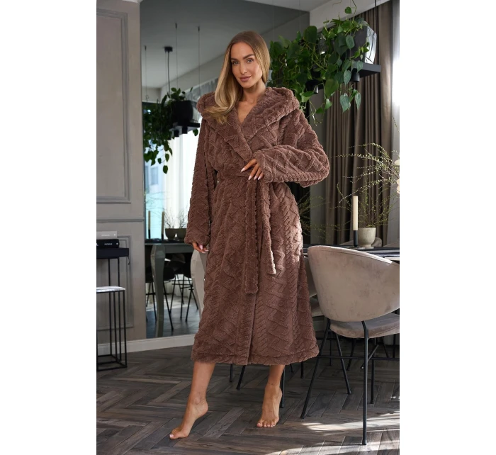 Dlouhý dámský župan 2402 model 20504586 S2XL - L&L