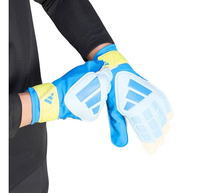 Adidas Predator Training brankárske rukavice bielo-žlto-modré KA7786